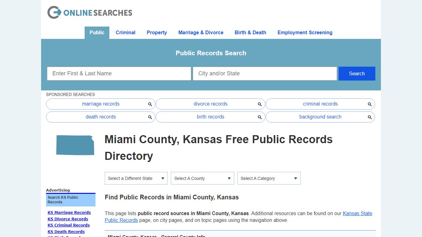 Miami County, Kansas Public Records Directory